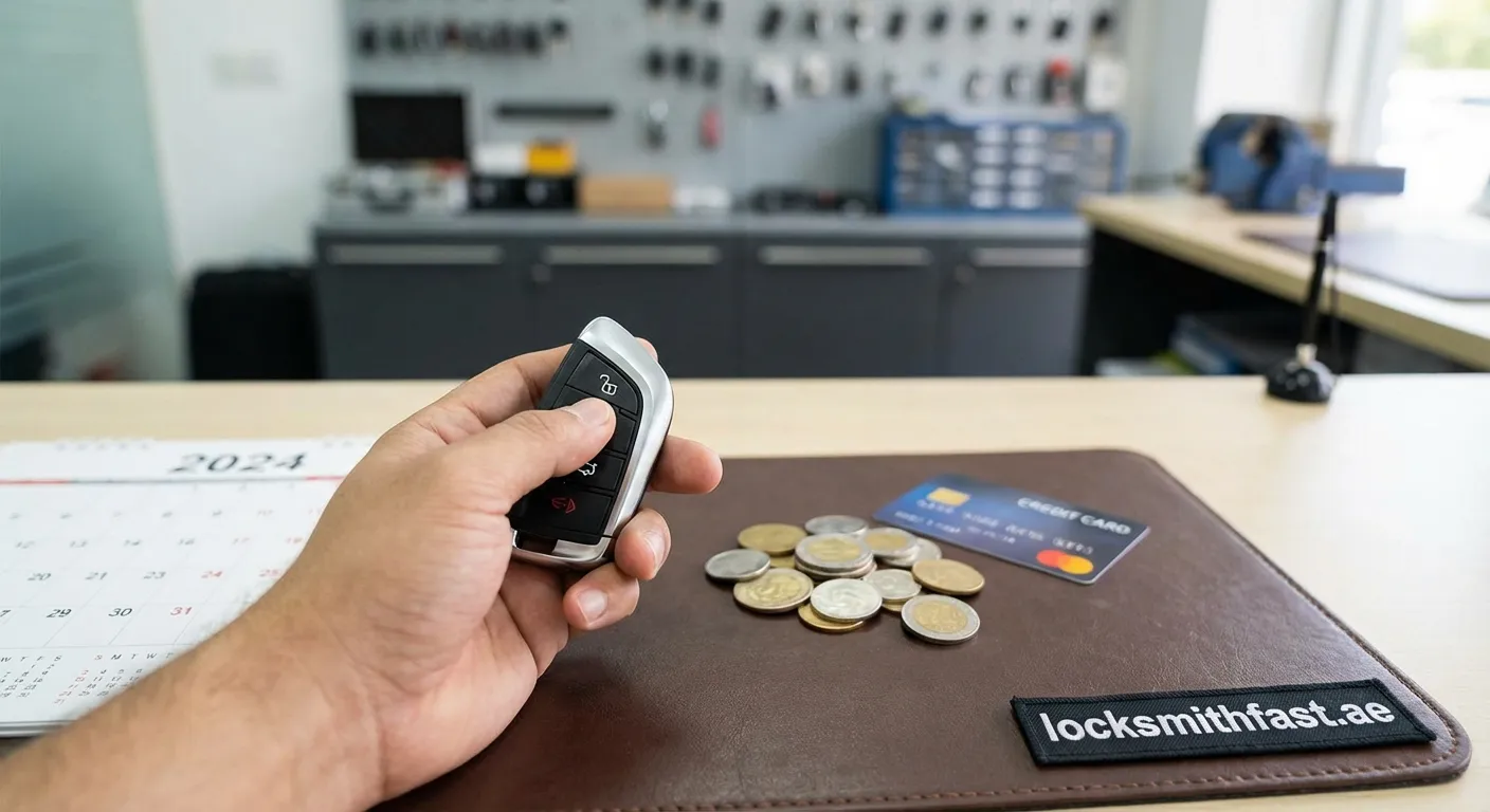 Car key replacement showing different key types