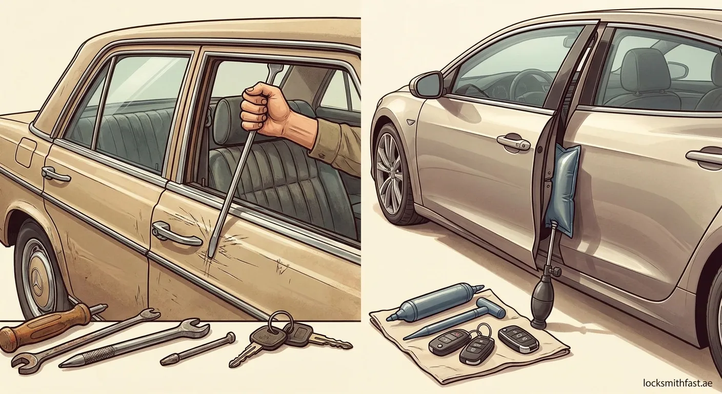 Car Lockout Solutions: Slim Jim vs Air Wedge Methods Compared