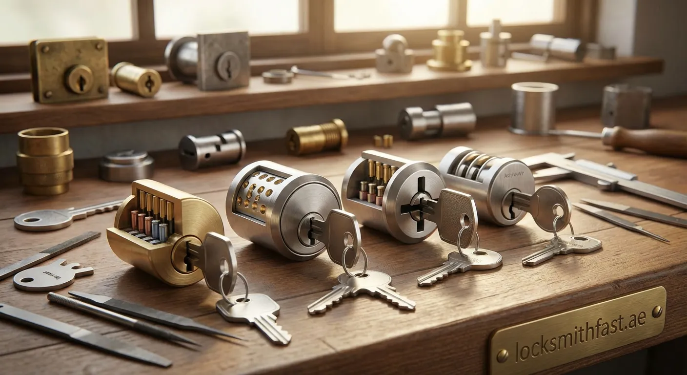 Comparison of different keyway types and lock mechanisms